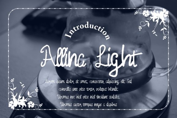 Allina Light: A Web Designer’s Take on Script Handwritten Fonts