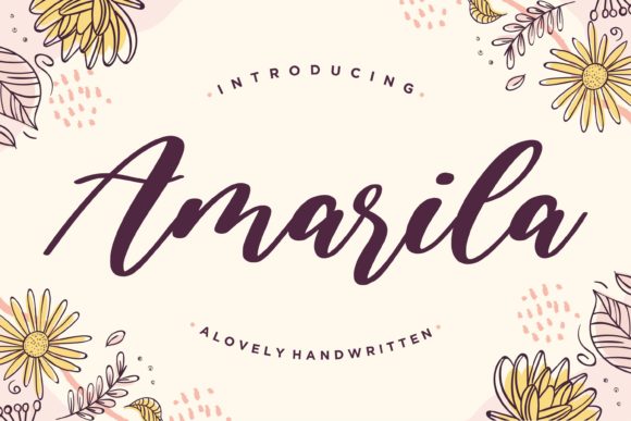 Amarila: The Whimsical Script Font for Handmade Branding
