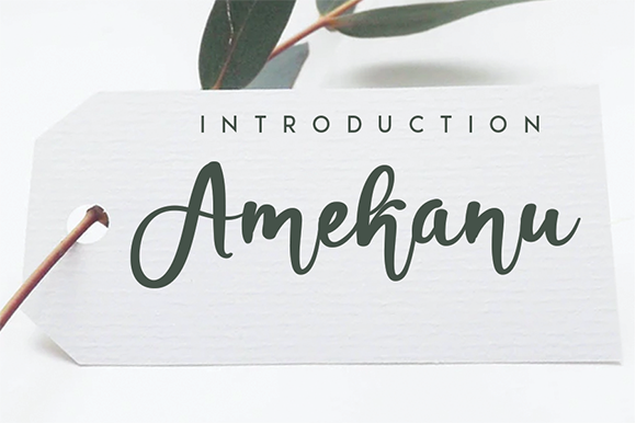Amekanu: A Handwritten Font for Authentic Small Business Branding