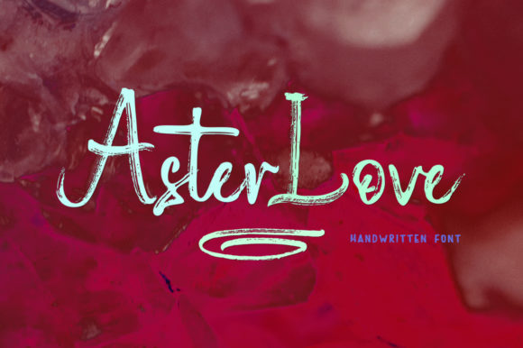 Aster Love: A Brush Pen and Pencil Script for Authentic Branding