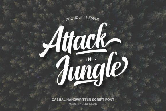 Attack in Jungle: The Handwritten Typeface for Bold Campaign Visuals