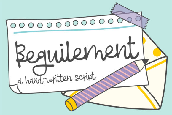 Beguilement: A Handwritten Font for Modern Web Design