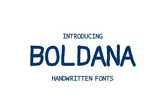 Boldana: A Quirky Handwritten Font for Authentic Branding