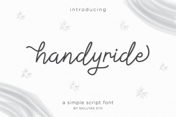 Handyride: A Timeless Script Font for Editorial Branding