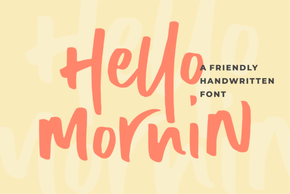 Hello Mornin: A Quirky Script Handwritten Typeface for Editorial Design