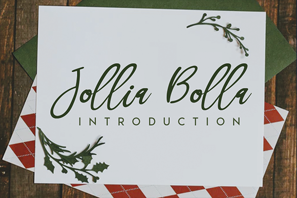 Jollia Bolla: The Elegant Handwritten Typeface for Creative Makers
