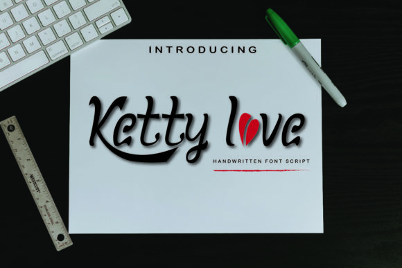 Ketty Love: A Handwritten Font for Polished Digital Branding