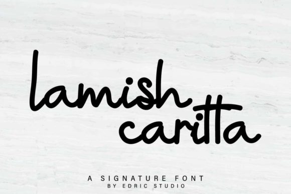 Lamish Caritta: The Perfect Handwritten Font for Crafters and Sellers