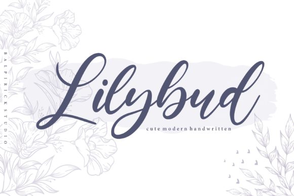 Lilybud: A Handwritten Font for Calm, Editorial Design