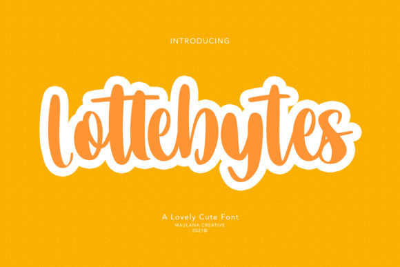 Lottebytes Typeface: A Joyful Script for Digital Branding