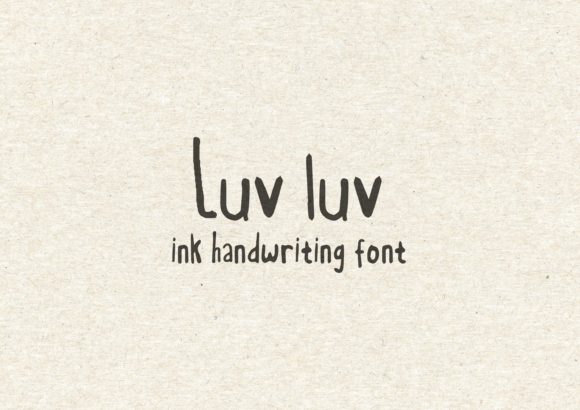 Luv Luv Handwritten Font: The Perfect Script for Crafters and Sellers