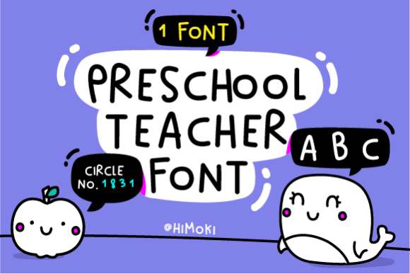 Preschool Teacher: A Quirky Handwritten Typeface for Authentic Branding