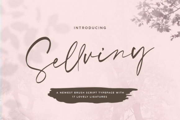 Sellviny: A Relaxed Handwritten Font for Authentic Brand Identity