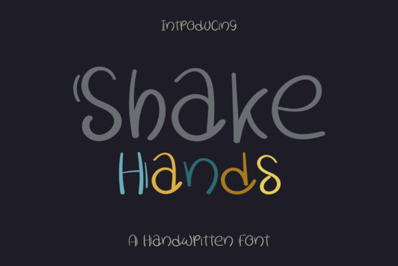 Shake Hands: A Handwritten Font for Modern Web Design