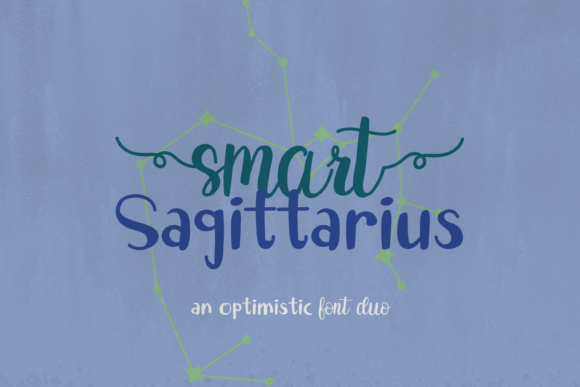 Smart Sagittarius Duo: The Perfect Handwritten Font for Editorial Design
