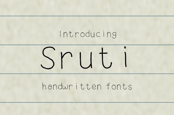Sruti: The Handwritten Typeface for Editorial Branding