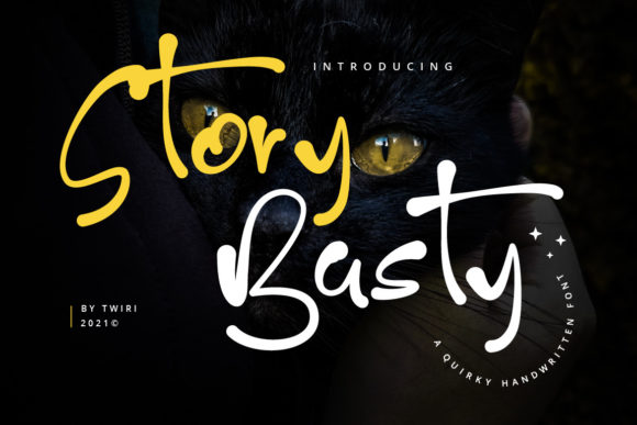 Story Basty Quirky Handwritten Typeface for Crafters
