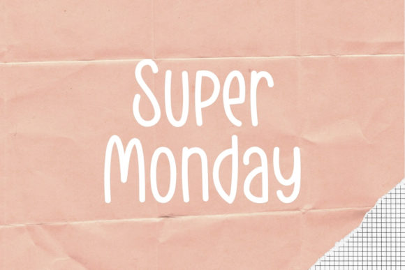Super Monday Typeface: Elevating Editorial Design with Handwritten Charm
