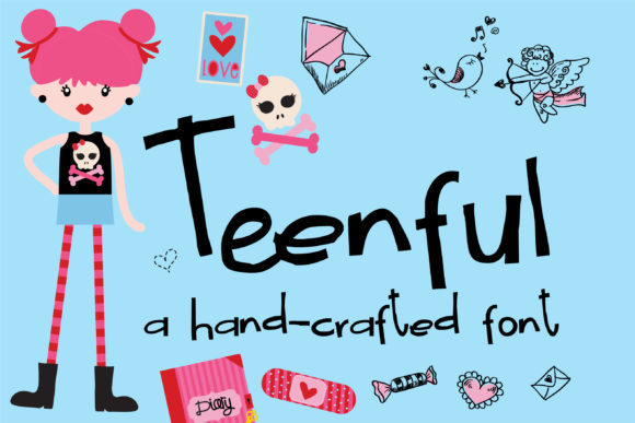 Teenful: A Quirky Handwritten Font for Standout Web Design