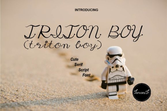 Triton Boy: A Whimsical Handwritten Font for Authentic Brand Identity