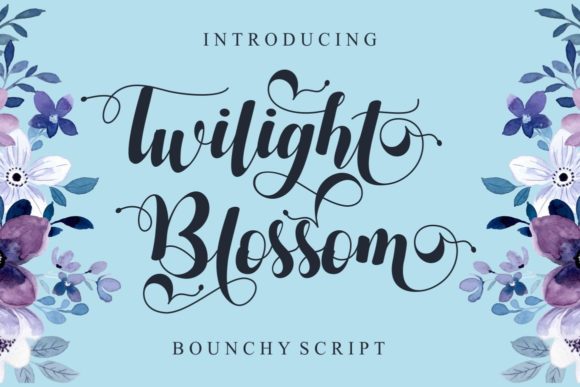 Twilight Blossom: The Handwritten Typeface for Polished Brand Identity